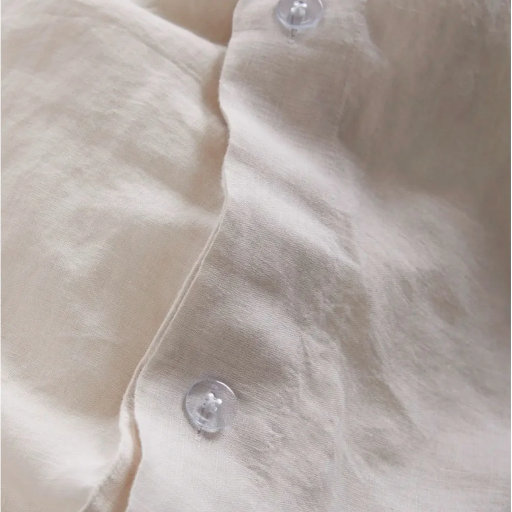 NWOT Quince European Linen Duvet Cover Ivory
